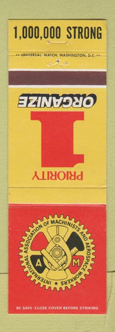 Matchbook Cover - Association of Machinists Aerospace Workers Union