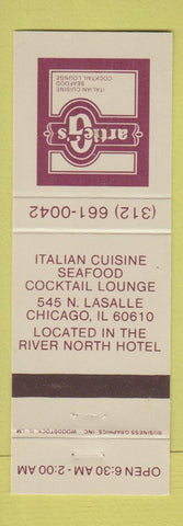 Matchbook Cover - Artie G's Italian Chicago IL