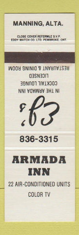 Matchbook Cover - Armada Inn Manning AB