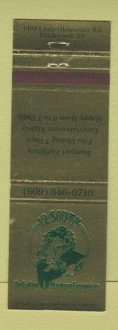 Matchbook Cover - 12 South Restaurant Blackwood NJ