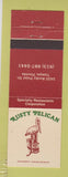Matchbook Cover - Rusty Pelican Tampa FL