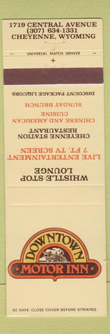 Matchbook Cover - Downtown Motor Inn Cheyenne WY