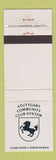 Matchbook Cover - Stuttgart Community Club System WEAR