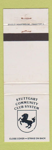 Matchbook Cover - Stuttgart Community Club System WEAR