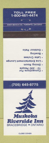 Matchbook Cover - Muskoka Riverside Inn Bracebridge ON