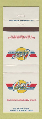 Matchbook Cover - Casey's Bar Grill