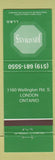 Matchbook Cover - Jonathan's London ON
