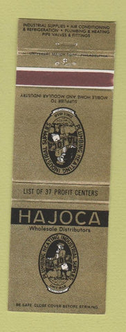 Matchbook Cover - Hajoca Plumbing Heating Supply CHAIN WEAR