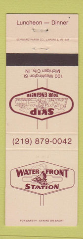 Matchbook Cover - Water Front Station Michigan City IN