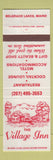 Matchbook Cover - The Village Inn Belgrade Lakes ME restaurant motel