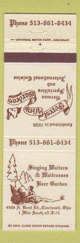 Matchbook Cover - Forest View Gardens German Cincinnati OH