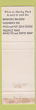 Matchbook Cover - Stanley Park Vancouver BC