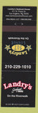 Matchbook Cover - Landry's Seafood House San Antonio TX