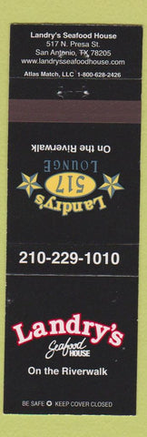 Matchbook Cover - Landry's Seafood House San Antonio TX