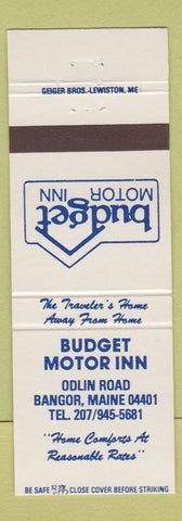 Matchbook Cover - Budget Motor Inn Bangor ME