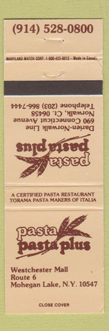 Matchbook Cover - Pasta Plus Mohegan Lake NY