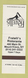 Matchbook Cover - Fratelli's Restaurant Italian Mount Kisco NY