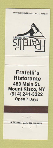 Matchbook Cover - Fratelli's Restaurant Italian Mount Kisco NY