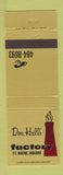 Matchbook Cover - Don Hall's Factory Fort Wayne IN