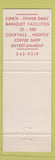 Matchbook Cover - Reverse House Tustin CA