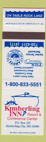 Matchbook Cover - Kimberling Inn Resort Kimberling City MO