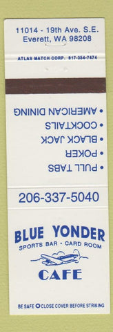 Matchbook Cover - Blue Yonder Sports Bar Cafe Everett WA