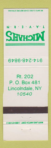 Matchbook Cover - Michael's Tavern Lincolndale NY