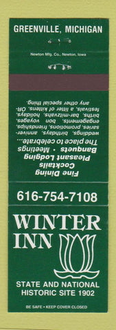 Matchbook Cover - Winter Inn Greenville MI