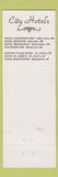 Matchbook Cover - Wharf Inn Miramichi NB
