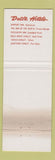 Matchbook Cover - Delta Hotels Discovery Inn Campbell River BC WEAR