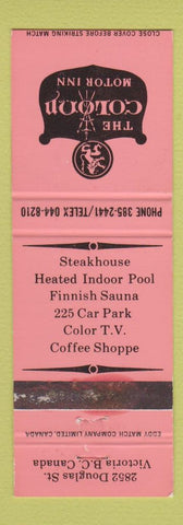 Matchbook Cover - Colony Motor Inn Victoria BC WEAR #1