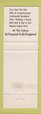 Matchbook Cover - Colony Motor Inn Victoria BC WEAR #1
