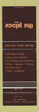 Matchbook Cover - The Place Inn Camloops BC
