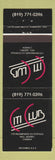 Matchbook Cover - Citi Club Hull QC