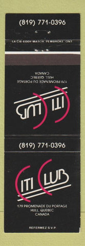 Matchbook Cover - Citi Club Hull QC
