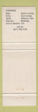 Matchbook Cover - Cushman and Marden Linings WEAR
