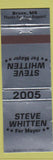 Matchbook Cover - Steve Whitten for Mayor Bruce MS 2005