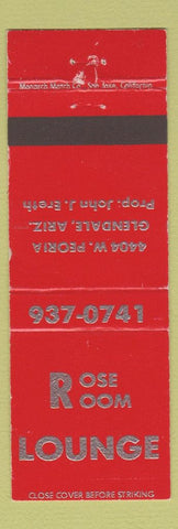 Matchbook Cover - Rose Room Lounge Glendale AZ