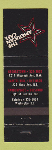 Matchbook Cover - American Cafe Washington DC