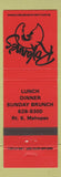 Matchbook Cover - Roxanne's Restaurant Mahopac NY