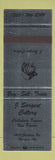 Matchbook Cover - J Sargent Cutlery Knifves Florence AL SAMPLE