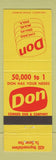 Matchbook Cover - Edward Don Company Chicago Dallas Miami food supply