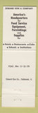 Matchbook Cover - Edward Don Company Chicago Dallas Miami food supply