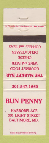Matchbook Cover - Bun Penny Baltimore MD WEAR