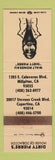 Matchbook Cover - Dirty Pierre's Tobacco Milipitas Cupertino CA WEAR TAN