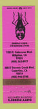 Matchbook Cover - Dirty Pierre's Tobacco Milipitas Cupertino CA WEAR PINK