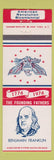 Matchbook Cover - Founding Fathers Benjamin Franklin Bicentennial 1976