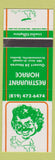 Matchbook Cover - Restaurant Horace Drummondville QC