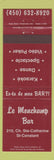 Matchbook Cover - Le Monchamp Bar St Constant QC Karaoke