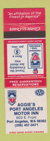 Matchbook Cover - Aggie's Port Angeles Motor Inn WA